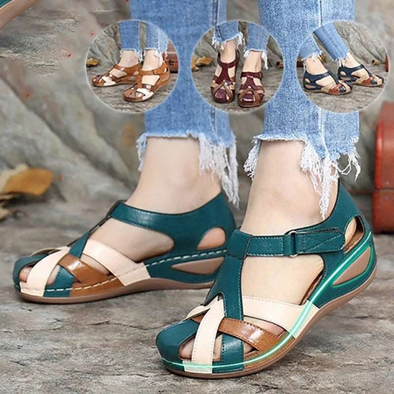 Comfy Round-Toe Sandals